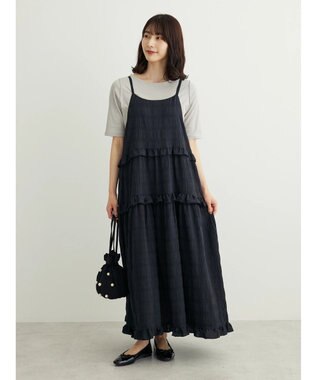 Green Parks ５分袖カットリブプルオーバー Light Gray