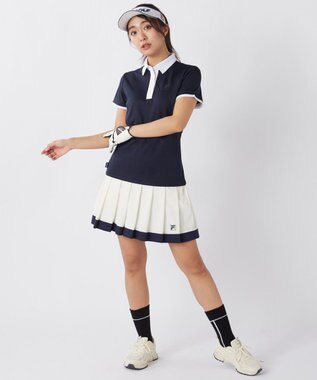 FILA GOLF／marie claire 【FILA GOLF】アクセントカラー半袖ポロシャツ