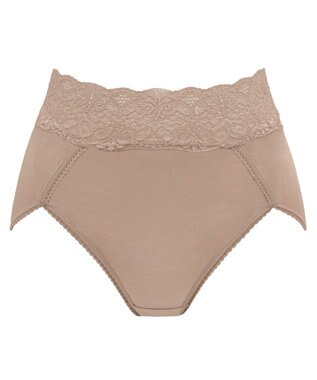 BRADELIS New York 【BRADELIS New York / 育尻・伸びる・綿混・深め】モモパンツ・ハイレグショーツ#303 シリーズ140万枚突破 補正ショーツ モカベージュ2