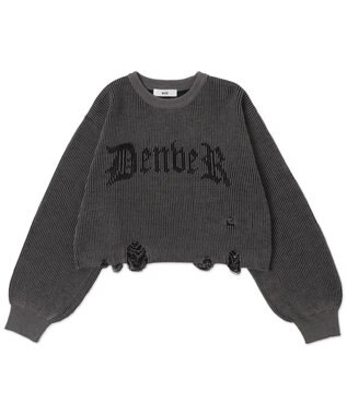 WEGO ダメージショートニットPO スミクロ