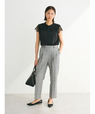 Green Parks きれいシルエットパンツ（テーパード／柄） Check