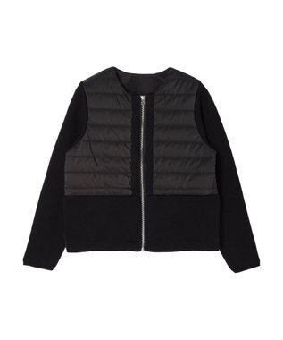 CRAFT STANDARD BOUTIQUE 中綿×ニット切替ジャケット Black