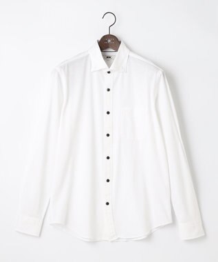 JOSEPH ABBOUD 【イージーケア】快適な着心地 ジャージーシャツ ホワイト系