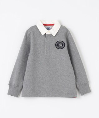 J.PRESS KIDS 【110-130cm】ホワイトカラー ポロシャツ グレー系