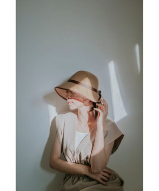 MOONBAT 【遮光98%以上/UPF50＋/UVカット】洗えるペーパーブレードリボンハット 手洗いOK/サイズ調整可能/抗菌防臭加工 ブラウン