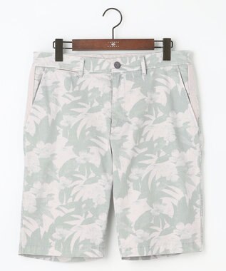 JOSEPH ABBOUD 【イタリア素材/製品染め】ボタニカルヘリンボンプリント ショーツ ライトグレー系6