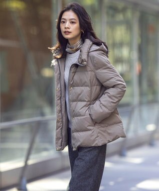 J.PRESS LADIES 【洗える】WOOL BLEND AIR ケーブル ニット ベージュ系