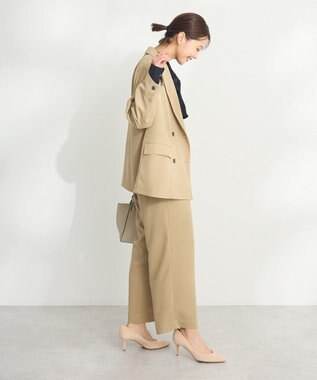 CRAFT STANDARD BOUTIQUE フリルウエストパンツ Gray Beige