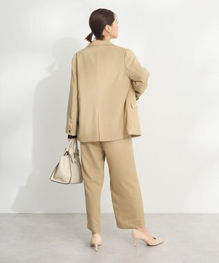 CRAFT STANDARD BOUTIQUE フリルウエストパンツ Gray Beige