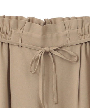 CRAFT STANDARD BOUTIQUE フリルウエストパンツ Gray Beige