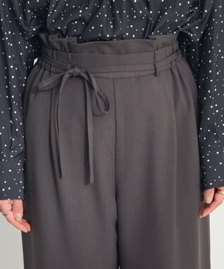 CRAFT STANDARD BOUTIQUE フリルウエストパンツ Dark Gray