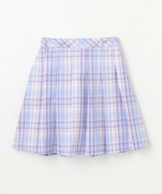 ANY KIDS プリーツ スカパン サックスブルー×チェック