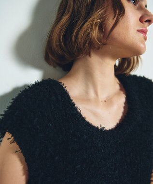 GRACE CONTINENTAL ツイーディーコンビニットワンピース ブラック