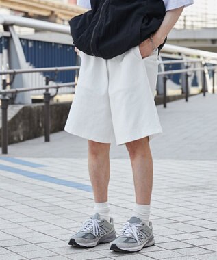 WEGO 【ウエストゴム】ヘビーウェイトカットイージーショーツ ホワイト