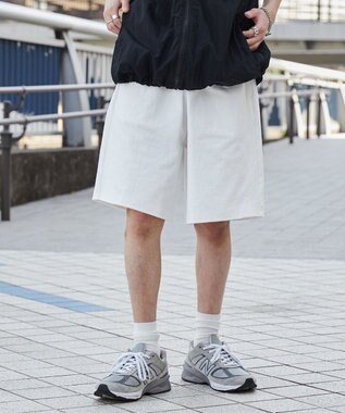 WEGO 【ウエストゴム】ヘビーウェイトカットイージーショーツ ホワイト