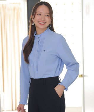 ピンタックフリル シャツ