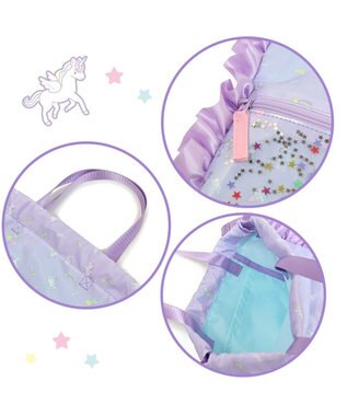 Mother garden マザーガーデン フリル ナップサック  キッズ リュック 《ユニコーン/野いちご》 ユニコーン