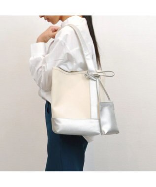 UNBILLION cachecache スマホショルダー付きワンハンドルパーテーショントートバッグ