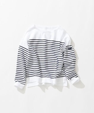 23区 Armor-lux パネルボーダー クロップド カットソー ネイビー系