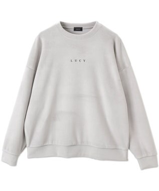 WEGO 【ユニセックス着用ITEM】マイクロシャギーワンポイントプルオーバー ライトグレー