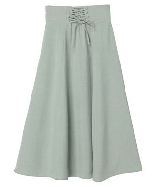 earth music&ecology バックレースアップスカート Mint Green