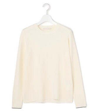 ICB 【洗える】 エクストラファインメリノ クルーネックプルオーバー オフホワイト系