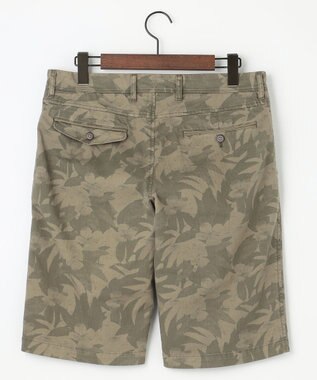 JOSEPH ABBOUD 【イタリア素材/製品染め】ボタニカルヘリンボンプリント ショーツ カーキ系6