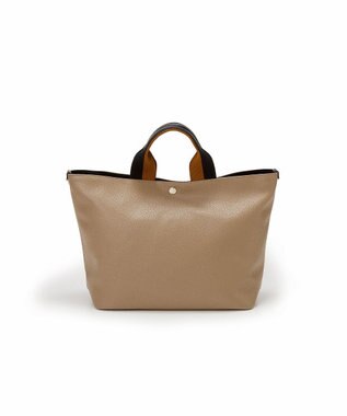 TOPKAPI 【Breath TOPKAPI】SCOTCH GRAIN スコッチグレイン プレーン 2トーンテープ ハンドル トートバッグ L カーキブラウン