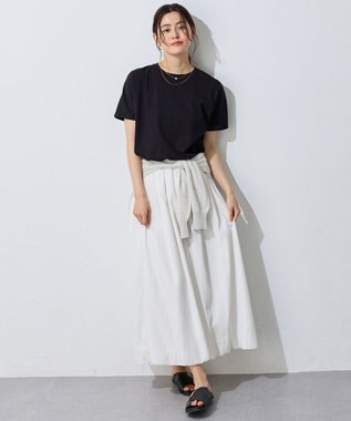 ANY 【新色追加/10色展開/洗濯機可/UVケア/接触冷感】プレミアムベーシック半袖Tシャツ ブラック