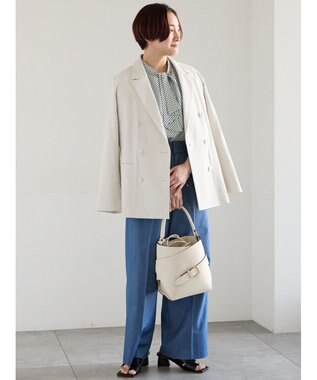 Te chichi リネンMIXロングスリーブジャケット アイボリー