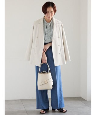 Te chichi リネンMIXロングスリーブジャケット アイボリー