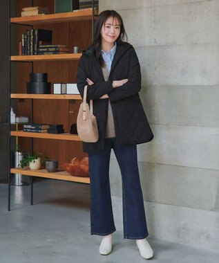 Tiaclasse 【安田美沙子さん着用・新色追加】中綿キルティングコート ブラック