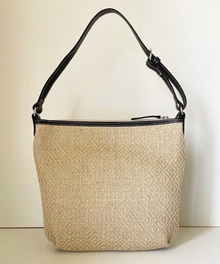 Hekhèr Le Style de Vie 【日本製 / 3WAY】ジュート×牛革 ショルダーバッグmedium ブラック