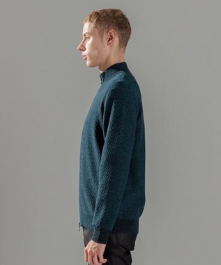 JOSEPH HOMME 【イージーケア】 ヴィスコースリンクス　ジップアップカーディガン スモーキーグリーン系