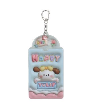 WEGO 【痛バ＆推し活グッズ】ぷっくりアニマルカードホルダーキーホルダー サックス