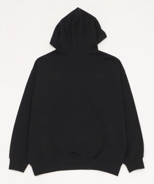 WEGO 【ユニセックス着用ITEM】エンボスステッチロゴプルパーカー ブラック