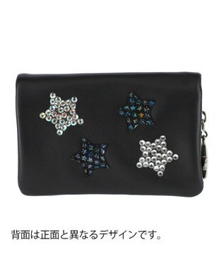 tsumori chisato CARRY きら星スター 2つ折り財布 ブラック