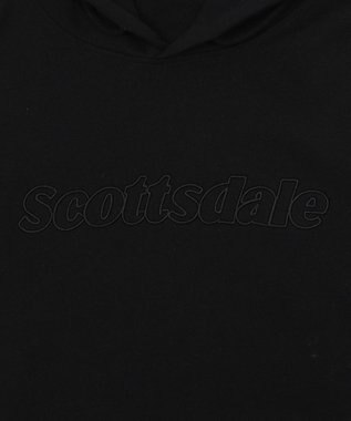 WEGO 【ユニセックス着用ITEM】エンボスステッチロゴプルパーカー ブラック