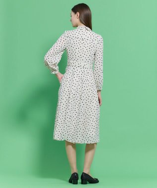 TOCCA 【八木アリサさん着用】【消臭】PROMISE RIBBON ROSETTE ドット柄ドレス アイボリー系5