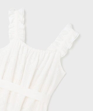 GRACE CONTINENTAL カットワーク刺繍ワンピース ホワイト