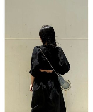 Green Parks AnriettMusee バックカットワークワンピース Black