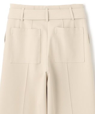 BEIGE， LAUREL / ワイドクロップドパンツ Sand