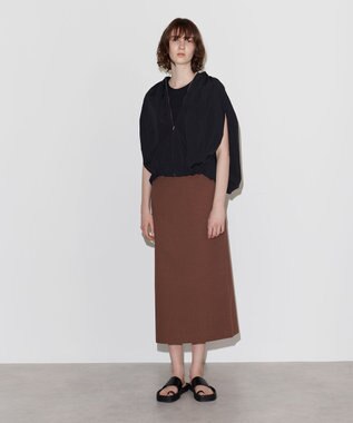 NAVE 【Nave　洗える】リリーIラインスカート ダークブラウン系