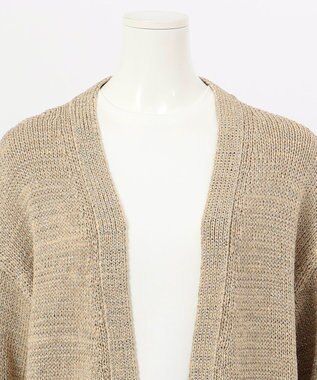 23区 【エステータ】テープヤーン ニットカーディガン ゴールド系