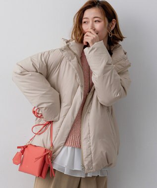 23区 L 【先行予約/WEB&一部店舗限定】ステッチレス フーデット ダウン