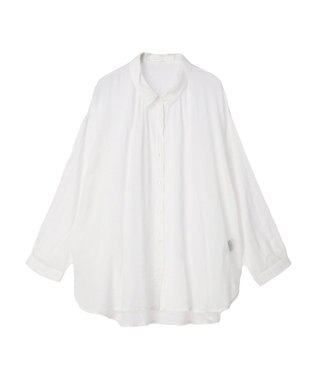 Green Parks インド綿　柔らかボイルシャツ Off White