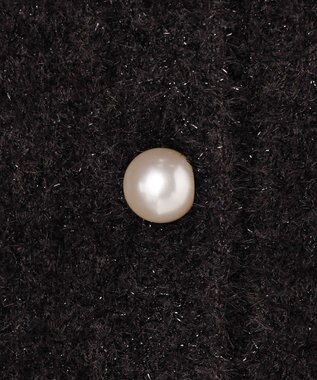 Feroux キラキラシャギー ニット カーディガン グレー系