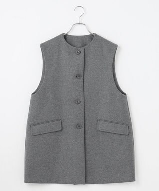 #Newans 大人気ジレが新素材で再登場！チュニックジレ チャコール