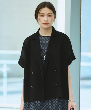 【CLASSY.掲載・30th ANNIVERSARY】シアーライトリュクス ニットジャケット