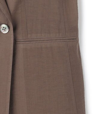 23区 【先行予約】ナイロンコットンシアーボイル ダブルジャケット ブラウン系